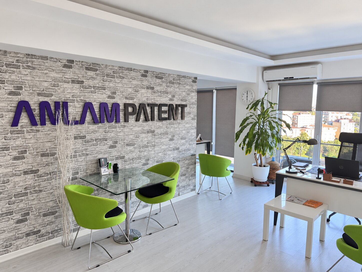Anlam Patent branded meeting and consultation area in Istanbul